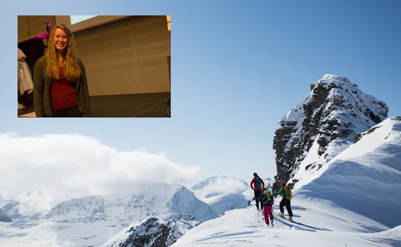 EKSKLUDERENDE? – Hva skjer dersom ferske skikjørere uten mye erfaring alltid må «klare seg selv» fordi de ikke blir invitert med på tur av mer erfarne skikjørere fordi disse ønsker å redusere risiko på tur, spør sosialantropolog Maria Bårdsen Hesjedal (innfelt). Foto: Tore Meirik EKSKLUDERENDE? – Hva skjer dersom ferske skikjørere uten mye erfaring alltid må «klare seg selv» fordi de ikke blir invitert med på tur av mer erfarne skikjørere fordi disse ønsker å redusere risiko på tur, spør sosialantropolog Maria Bårdsen Hesjedal (innfelt). Foto: Tore Meirik