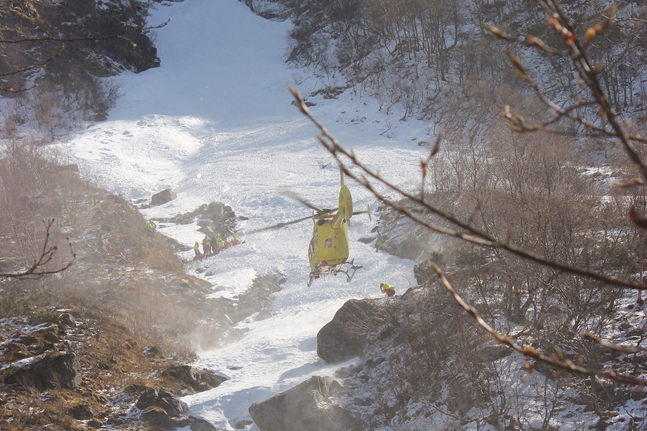 SKREDULYKKE: Skredet gikk på vestsiden av Flenjaeggi. Foto: Arne Veum SKREDULYKKE: Skredet gikk på vestsiden av Flenjaeggi. Foto: Arne Veum