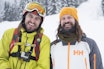 SAY CHEESE! Oscar Almgren og Bård Gundersen er tydeligvis godt fornøyd etter en dag i Stryn Vinterski. Bilde: Christian Nerdrum Stryn vinterski freeride pudder skipaturljen topptur randonee loen skylift ski alpint snowboard folven