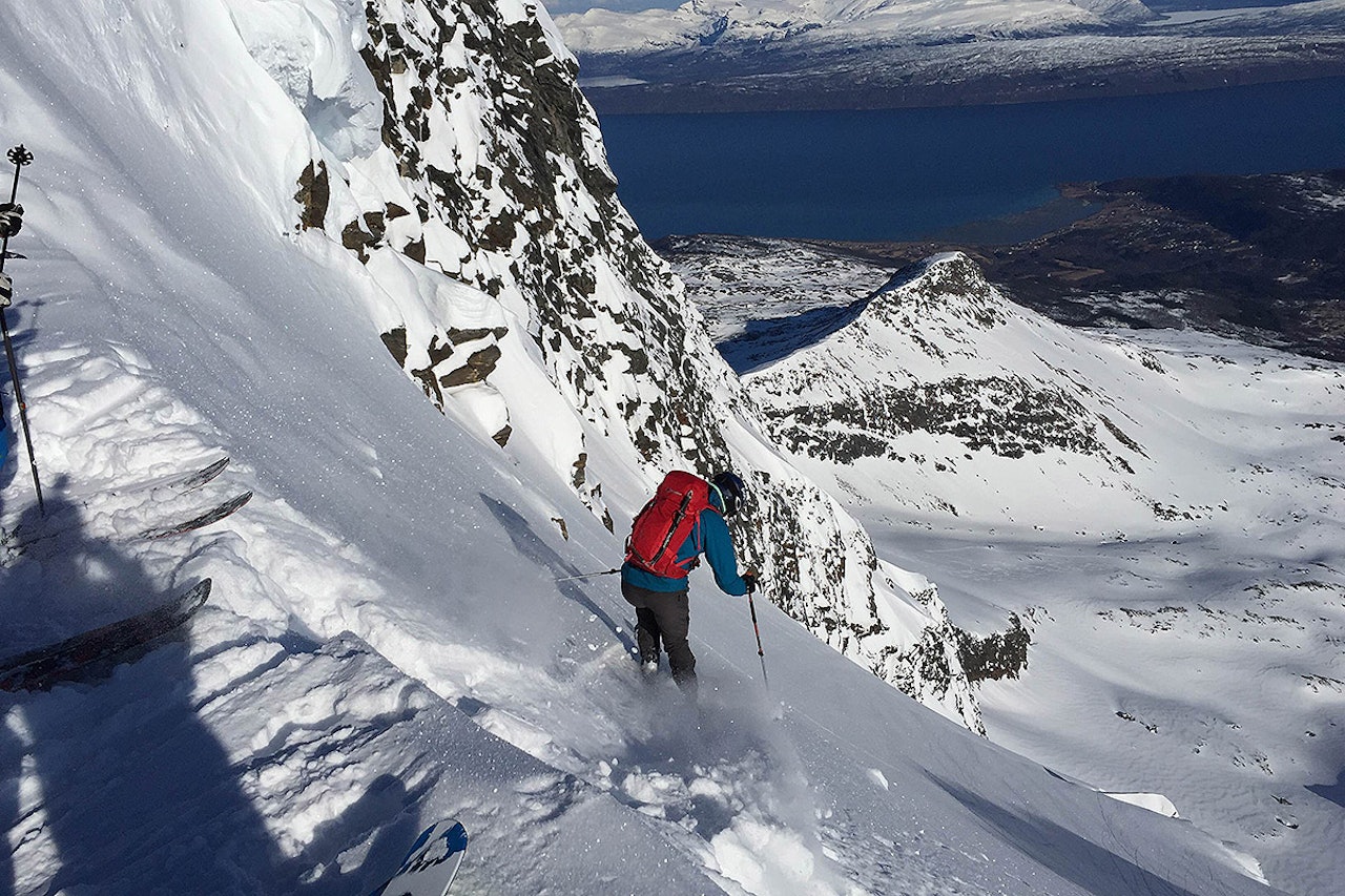 HEFTIG: Slik er nedkjøringa fra fjellet. Foto: Torje Karlsen HEFTIG: Slik er nedkjøringa fra fjellet. Foto: Torje Karlsen