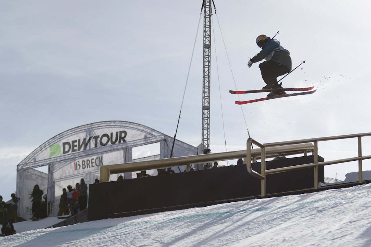 FORNØYD: Øystein Bråten er fornøyd med slopestyleløypa i Breckenridge. Foto: Christopher Frankum/ Nor Freeski FORNØYD: Øystein Bråten er fornøyd med slopestyleløypa i Breckenridge. Foto: Christopher Frankum/ Nor Freeski