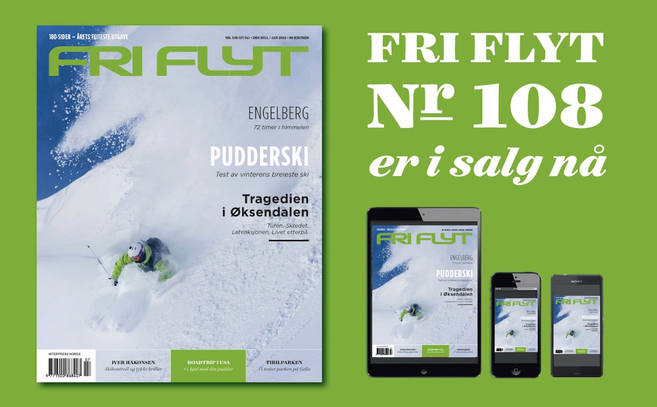 I SALG I DAG: Torsdag kommer Fri Flyt nummer 108 -årets tjukkeste utgave- til en bladkiosk, telefon eller et nettbrett nær deg! I SALG I DAG: Torsdag kommer Fri Flyt nummer 108 -årets tjukkeste utgave- til en bladkiosk, telefon eller et nettbrett nær deg!