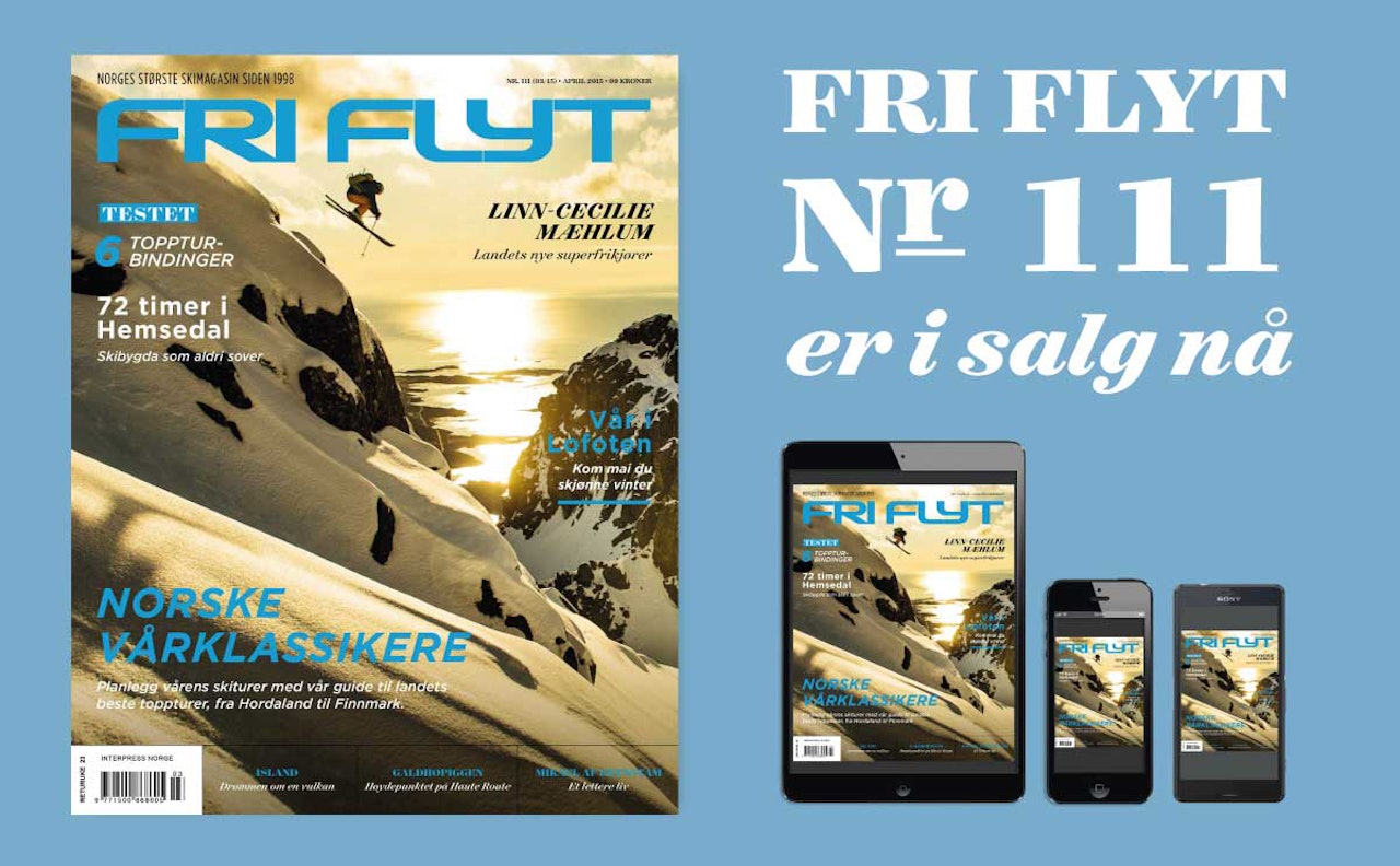 I SALG: Fri Flyt nummer 111 finner du i kiosken og på internett i dag! Coverbildet fra Lofoten ble tatt av Sverre Hjørnevik. I SALG: Fri Flyt nummer 111 finner du i kiosken og på internett i dag! Coverbildet fra Lofoten ble tatt av Sverre Hjørnevik.