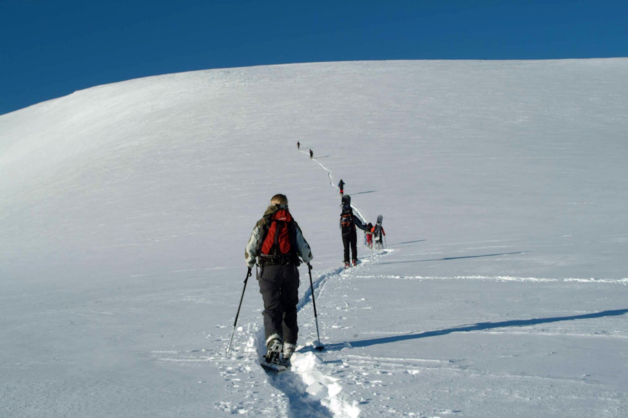 ATYPISK: Storehornet er rundere i formen enn de mest typiske Sunnmørsfjellene, men like fullt en råflott skitur. 