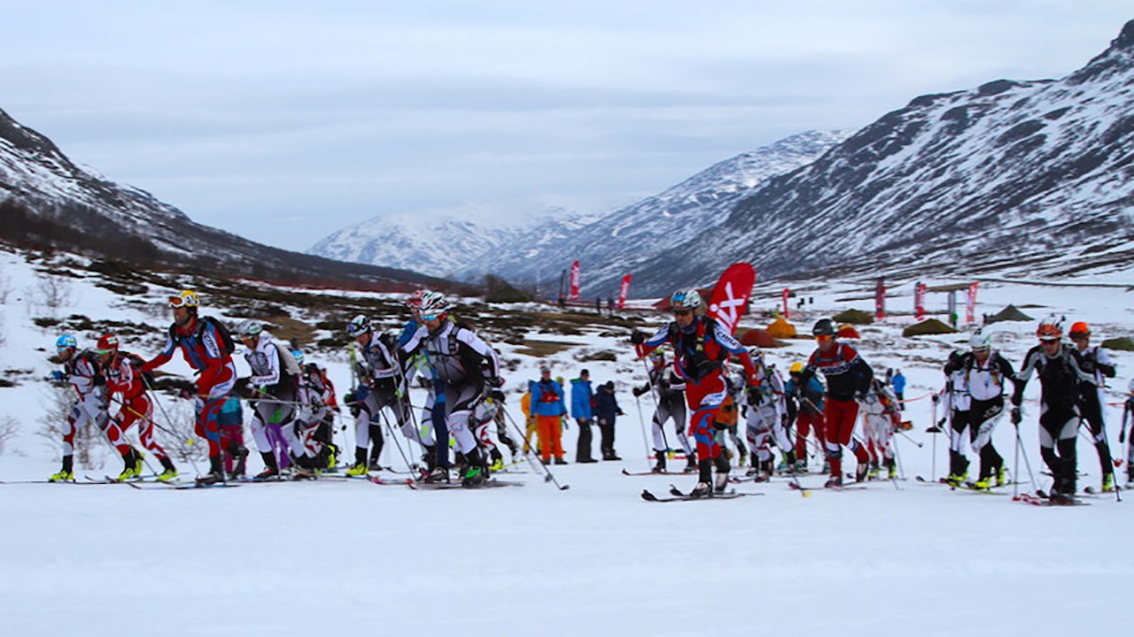 UPPÅNE: Fra fellesstarten av Galdhøpiggenrennet UppåNe ved Spiterstulen i Jotunheimen. Foto: Arrangør/Spiterstulen UPPÅNE: Fra fellesstarten av Galdhøpiggenrennet UppåNe ved Spiterstulen i Jotunheimen. Foto: Arrangør/Spiterstulen