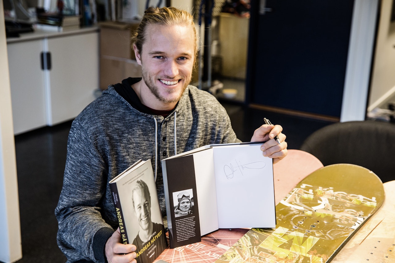 PÅ SIGNERINGSFERD: Andreas Håtveit signerer den splitter nye biografien Triksehopperen i Oslo fredag og Hemsedal lørdag. Foto: Christian Nerdrum 
