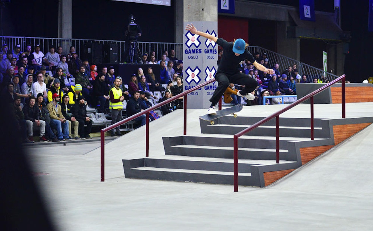 Hvilket triks gjør Didrik Galasso her? Spørsmål som dette finner du i påske-skatequizen! Foto: Martin Vadet Hvilket triks gjør Didrik Galasso her? Spørsmål som dette finner du i påske-skatequizen! Foto: Martin Vadet