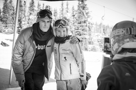 Ståle Sandbech har hevet seg som snowboardkjører etter at han tok sølv i OL i Sotsji. Gleden i å leke på brett sitter fortsatt inne hos snowboardstjernen. Foto: Daniel Tengs 