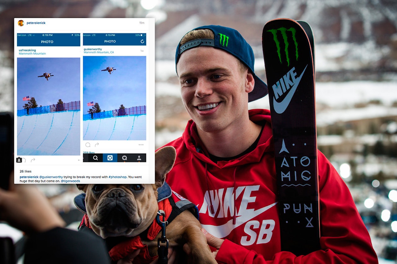 BILDEJUKS: Her ser du bildet Kenworthy ble tatt for å jukse med. Foto: Peter Morning / Downdays BILDEJUKS: Her ser du bildet Kenworthy ble tatt for å jukse med. Foto: Peter Morning / Downdays