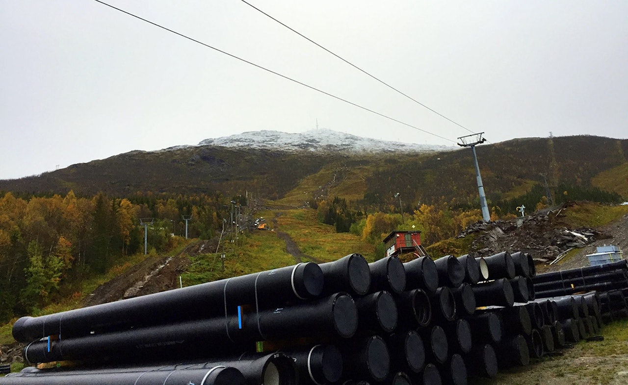 BYGGER: I Narvikfjellet er utbyggingen allerede i gang, og det er mye i vente framover. Foto: Narvikfjellet BYGGER: I Narvikfjellet er utbyggingen allerede i gang, og det er mye i vente framover. Foto: Narvikfjellet