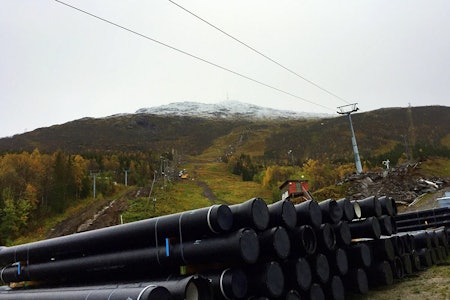 BYGGER: I Narvikfjellet er utbyggingen allerede i gang, og det er mye i vente framover. Foto: Narvikfjellet