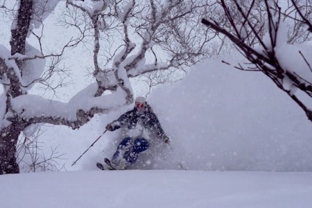 SNØ FRA ALLE KANTER: Da DPS-teamet besøkte Japan, kom snøen både ned fra himmelen og opp fra bakken.