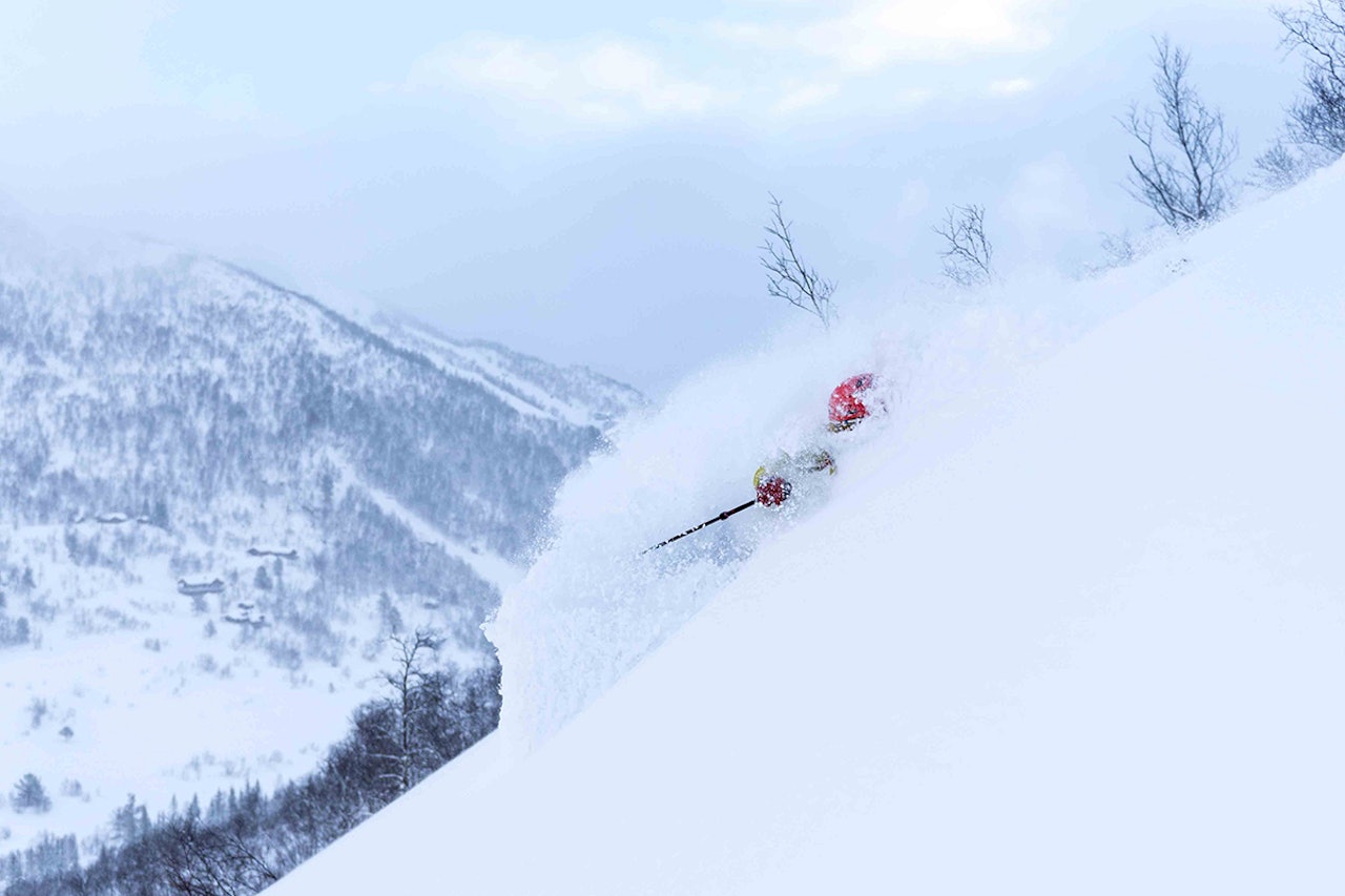 PUDDER: Slik så det ut på Strandafjellet i dag. Foto: Martin Kristoffersen, På Stranda PUDDER: Slik så det ut på Strandafjellet i dag. Foto: Martin Kristoffersen, På Stranda