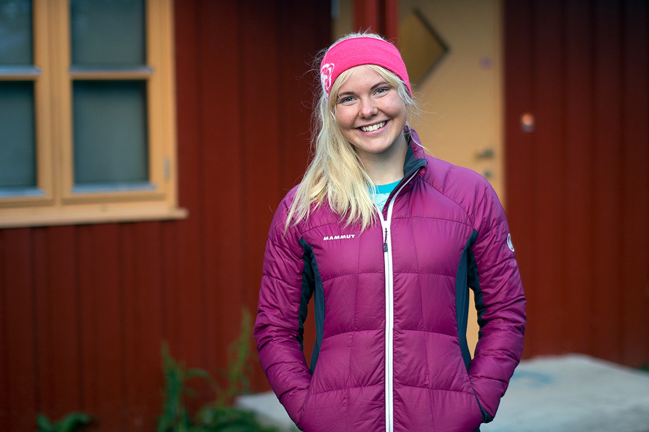 ELEV: Synnøve Medhus har blitt elev ved Hovden Skigymnas, og får dermed en god del triks i bagen før kommende sesong. Foto: Anders Holtet