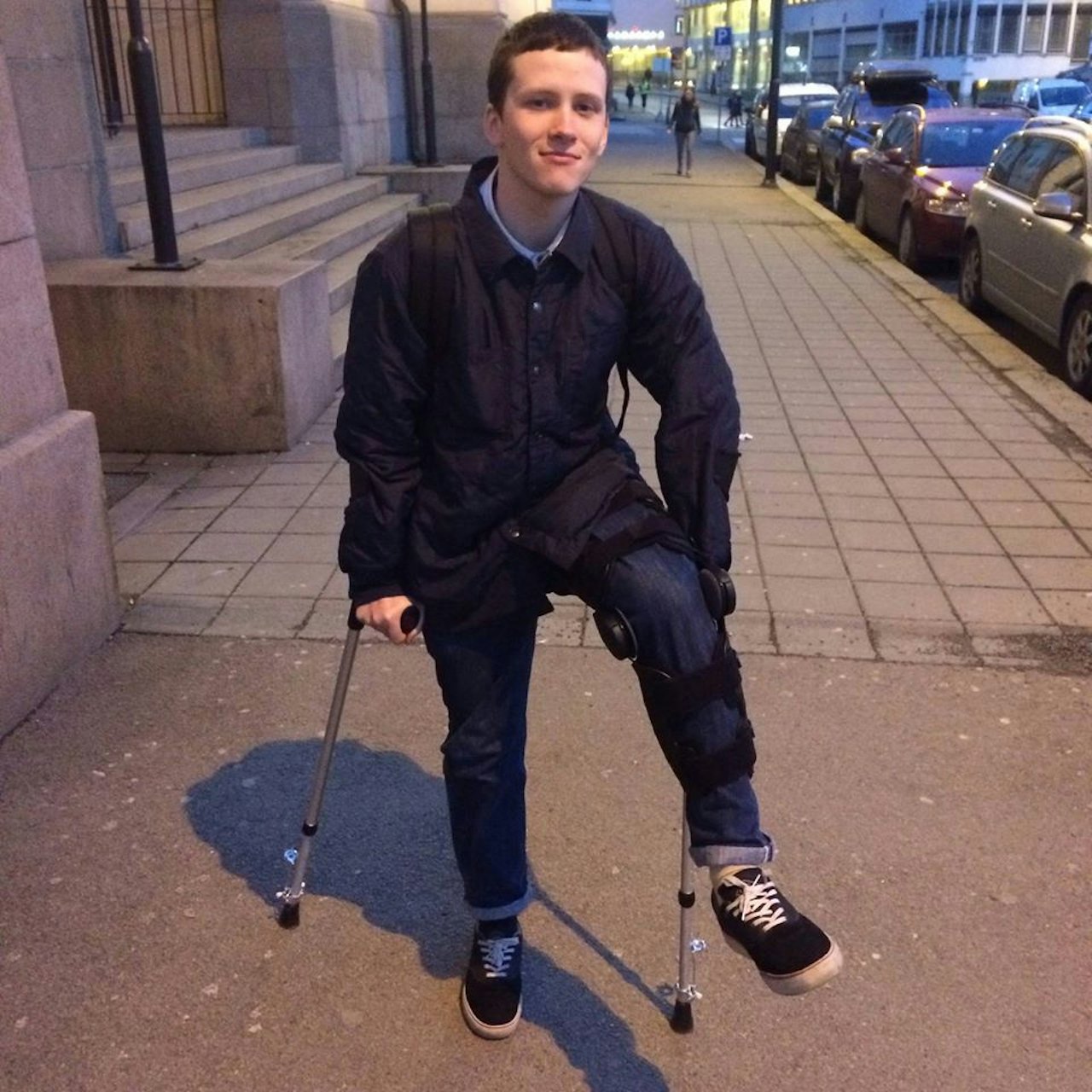 SEASON ENDER: Sigbjørn Tveits sesong slutta da han røk korsbåndet utenfor Holmenkollen kapell forrige uke. Foto: Privat SEASON ENDER: Sigbjørn Tveits sesong slutta da han røk korsbåndet utenfor Holmenkollen kapell forrige uke. Foto: Privat