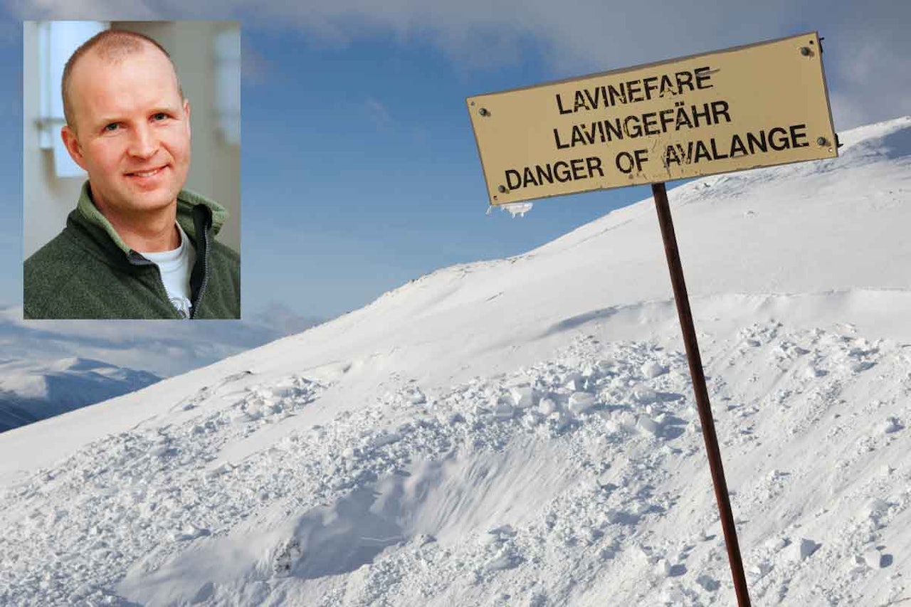 SLUTT FOR SKREDRAPPORTENE: Kjetil Brattlien (innfelt) og NGI gir opp arbeidet med å lage rapporter etter fatale snøskredulykker i Norge. Ingen står klare til å ta over arbeidet. Foto: Tore Merrik/ NGI