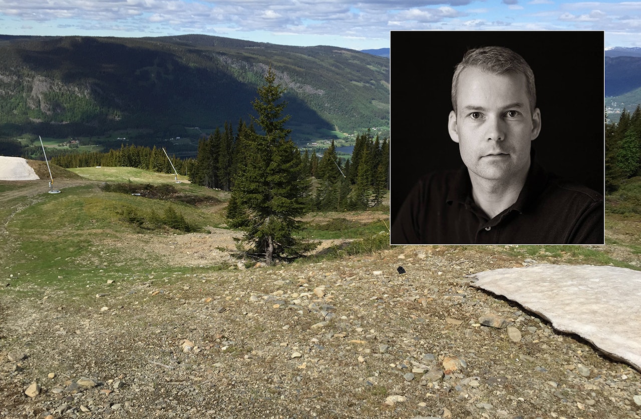 BYGGER: Roger Hjelmstadstuen har allerede begynt utbyggingen til Lillehammer-OL. Foto: Roger Hjelmstadstuen / Facebook BYGGER: Roger Hjelmstadstuen har allerede begynt utbyggingen til Lillehammer-OL. Foto: Roger Hjelmstadstuen / Facebook