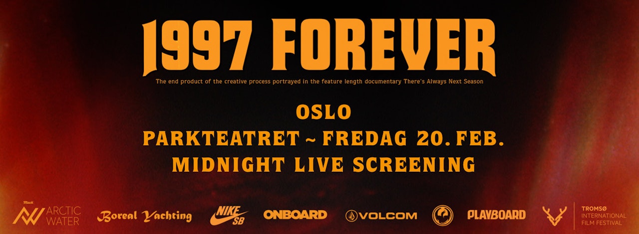 Oslo-premiere fredag 20.februar kl 22.00 på Parkteateret Oslo-premiere fredag 20.februar kl 22.00 på Parkteateret