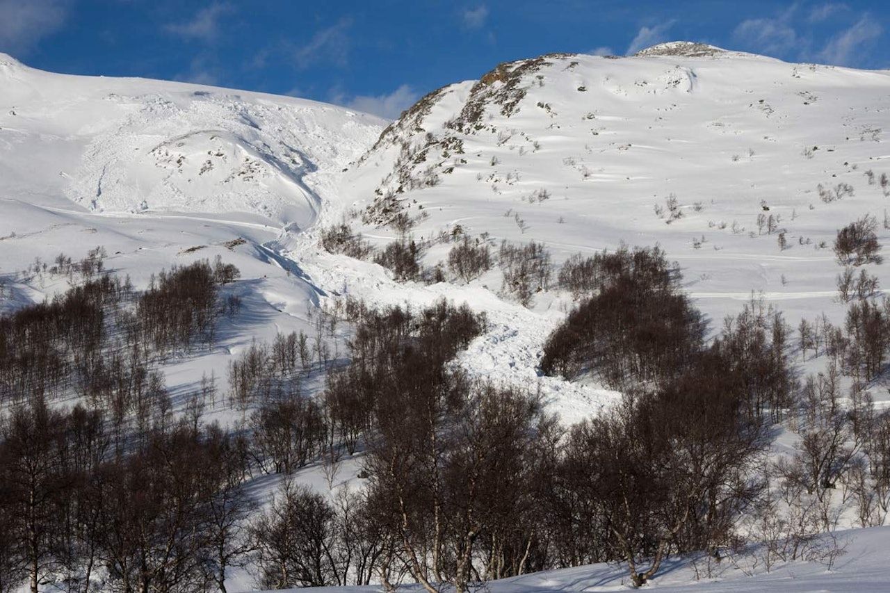 KJEMPESKRED: Skarbekkdalen ligger mellom Ådalen (til høyre på bildet) og Vangslia i Oppdal skisenter. Foto: Tore Meirik KJEMPESKRED: Skarbekkdalen ligger mellom Ådalen (til høyre på bildet) og Vangslia i Oppdal skisenter. Foto: Tore Meirik