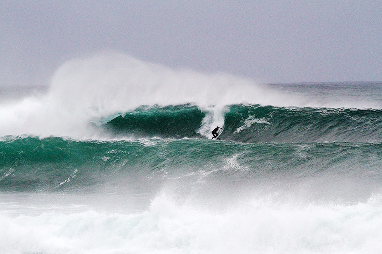 STORT: Shane Desmond går venstre en solid dag på Unstad. Bilde: Kari Schibevaag STORT: Shane Desmond går venstre en solid dag på Unstad. Bilde: Kari Schibevaag