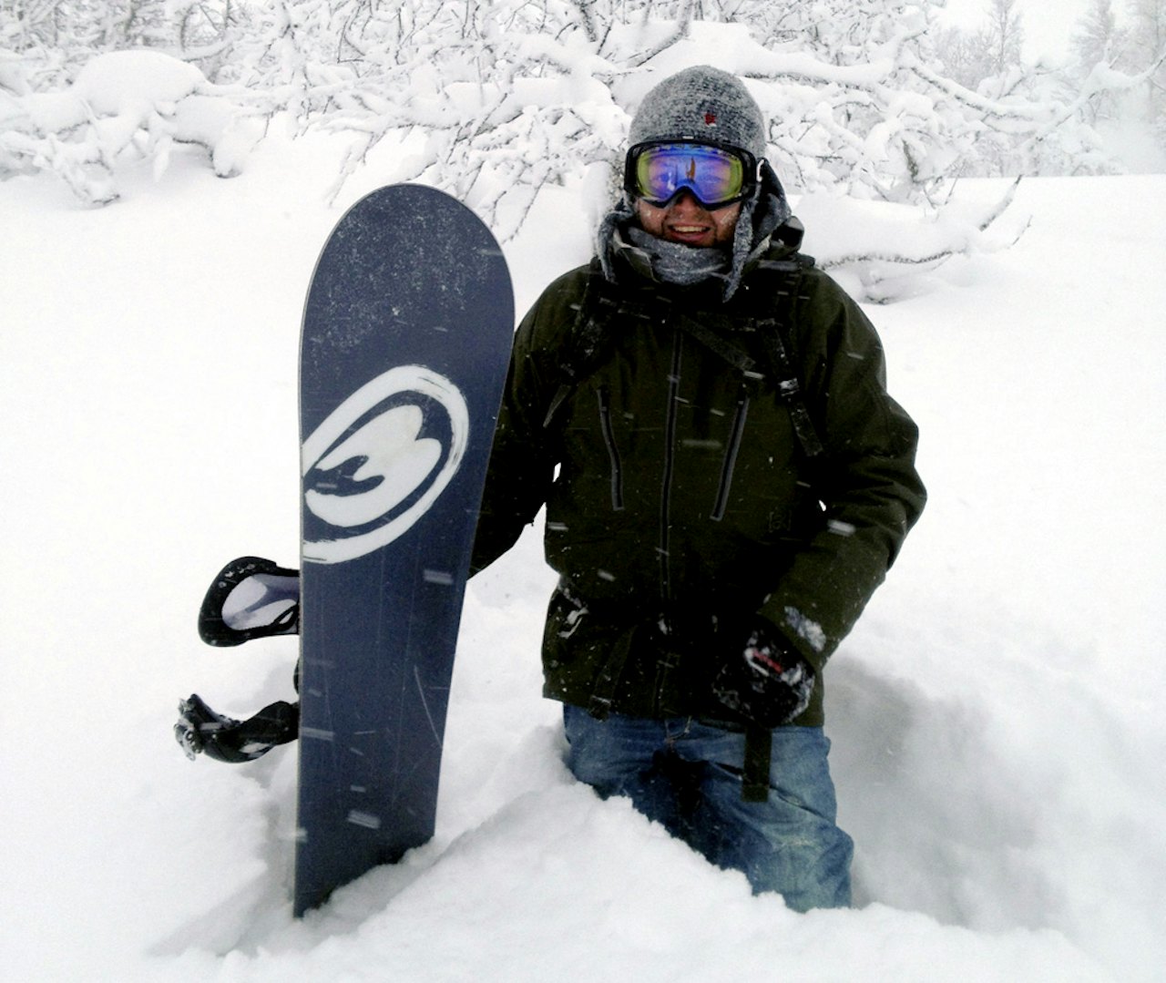 SKOGENS MANN: Lars i godt humør et sted i skogen på lille julaften. SKOGENS MANN: Lars i godt humør et sted i skogen på lille julaften.
