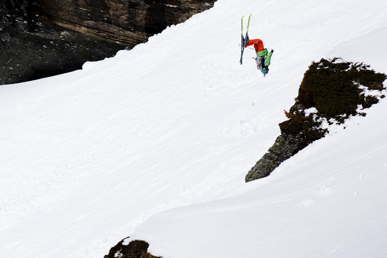 BACKFLIP-KNUGEN: Dennis Risvoll tok så klart backflip. Hva trodde du? Foto: Martin I. Dalen BACKFLIP-KNUGEN: Dennis Risvoll tok så klart backflip. Hva trodde du? Foto: Martin I. Dalen