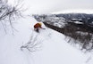TESTFØRE: Slik var føret på Stranda under skitesten. Tore Meirik sliter seg gjennom nok en dag på kontoret. Foto: Hans Petter Hval TESTFØRE: Slik var føret på Stranda under skitesten. Tore Meirik sliter seg gjennom nok en dag på kontoret. Foto: Hans Petter Hval