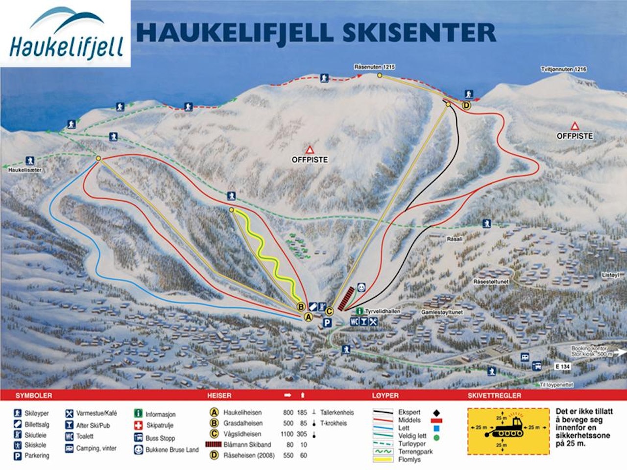 HAUKELIFJELL: Skredet gikk i Haukelifjell skisenter i Telemark.