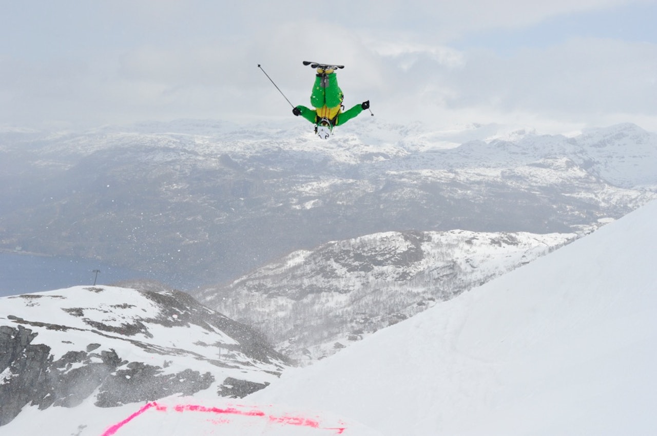 STORT: Dagens deltagere i Sauda Backcountry Challenge var ikke fremmede for å gå stort! Foto: Per Inge Fjellheim STORT: Dagens deltagere i Sauda Backcountry Challenge var ikke fremmede for å gå stort! Foto: Per Inge Fjellheim