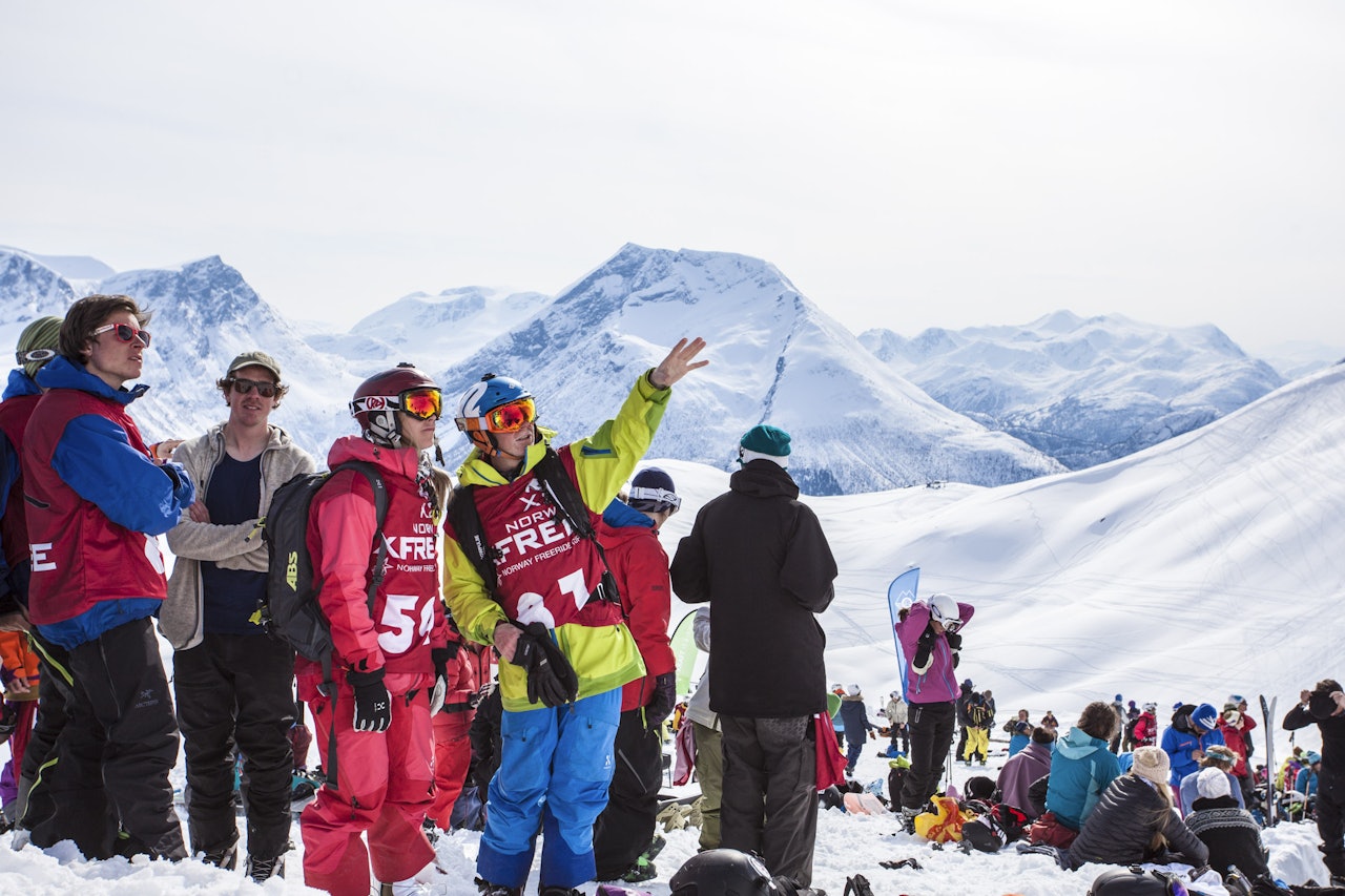 VINNERNE: Espen Sollien og Kristina Slinning gjør linjevalg før de setter utfor finalen. Foto: Marius Bøstrand VINNERNE: Espen Sollien og Kristina Slinning gjør linjevalg før de setter utfor finalen. Foto: Marius Bøstrand