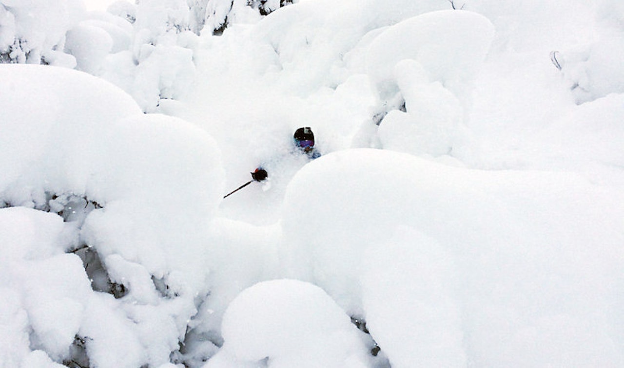 KVITFJELL: Hellige makaroni for et skiføre... Foto: Hans Henrik Holmerud