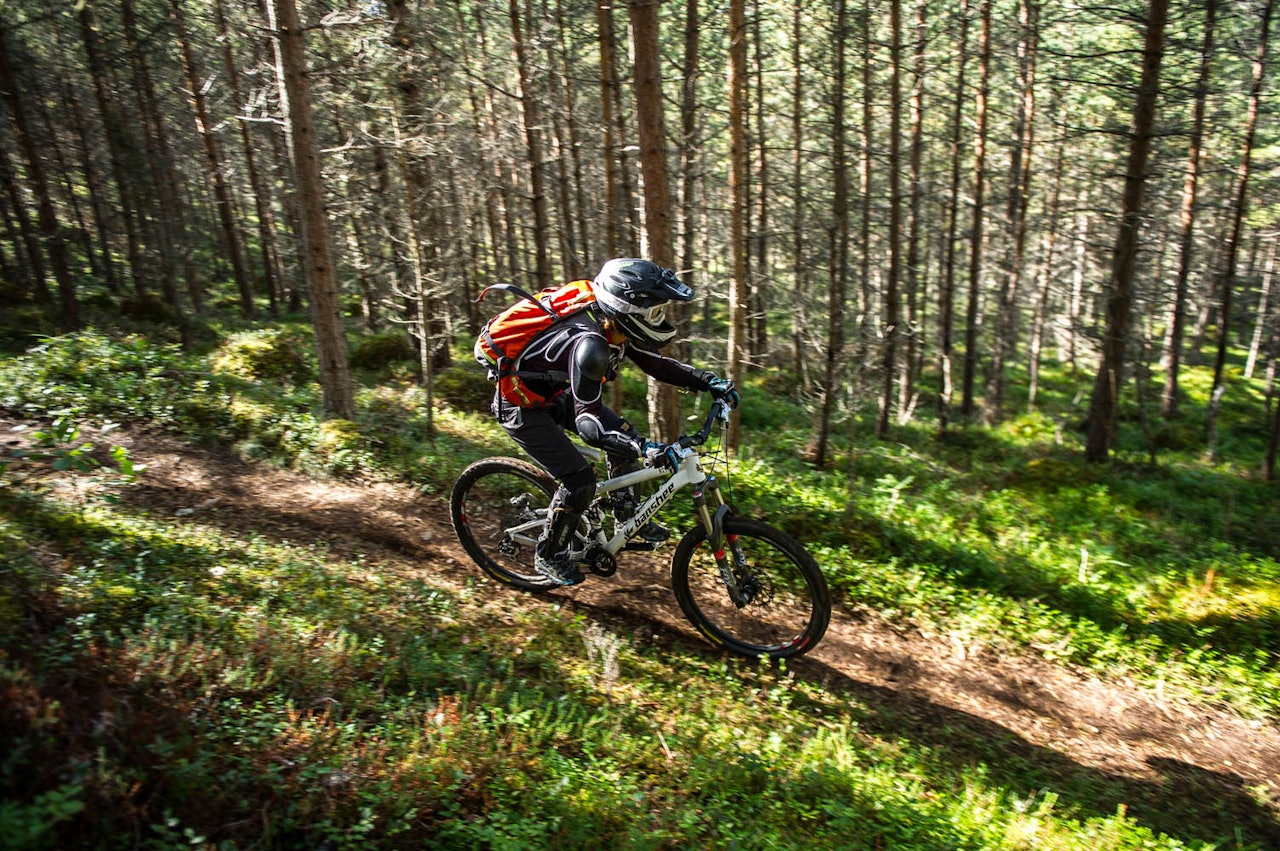 STISYKLING: Ingenting å utsette på smalstiene i Sogndal! Foto: Olav Standal Tangen STISYKLING: Ingenting å utsette på smalstiene i Sogndal! Foto: Olav Standal Tangen