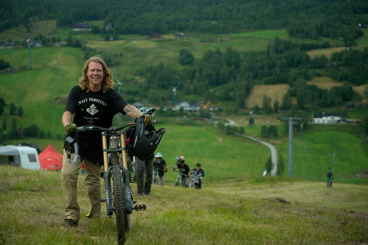 KLAR FOR AMERIKA: Makken Haugen er invitert til RedBull rampage, som er sykkelsportens råeste freeridekonkurranse. Foto: Vegard Breie 