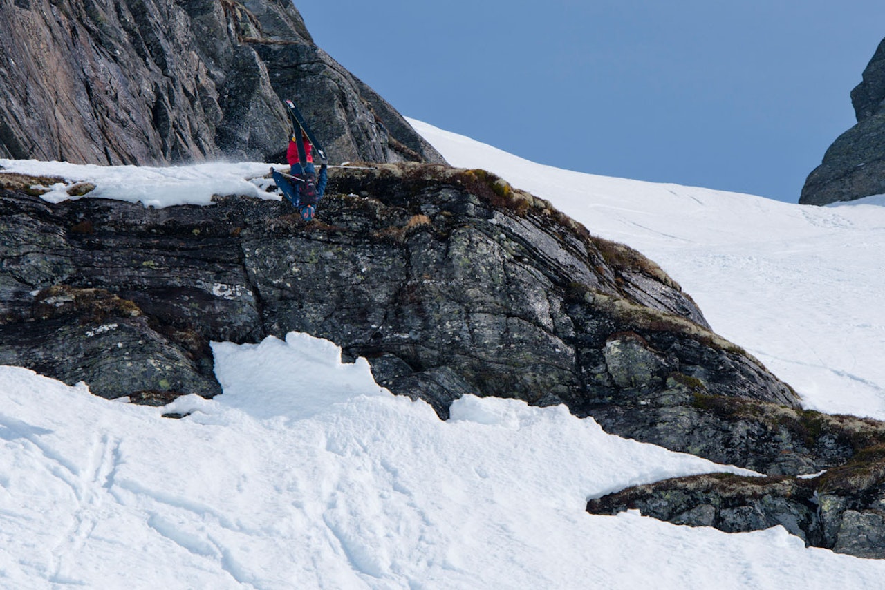 SOLID: Torgrim Vole kjørte bånnsolid i dag og vant Røldal Freeride Challenge for tredje gang. Han gjorde konkurransens eneste backflip. Foto: Martin Innerdal Dalen SOLID: Torgrim Vole kjørte bånnsolid i dag og vant Røldal Freeride Challenge for tredje gang. Han gjorde konkurransens eneste backflip. Foto: Martin Innerdal Dalen