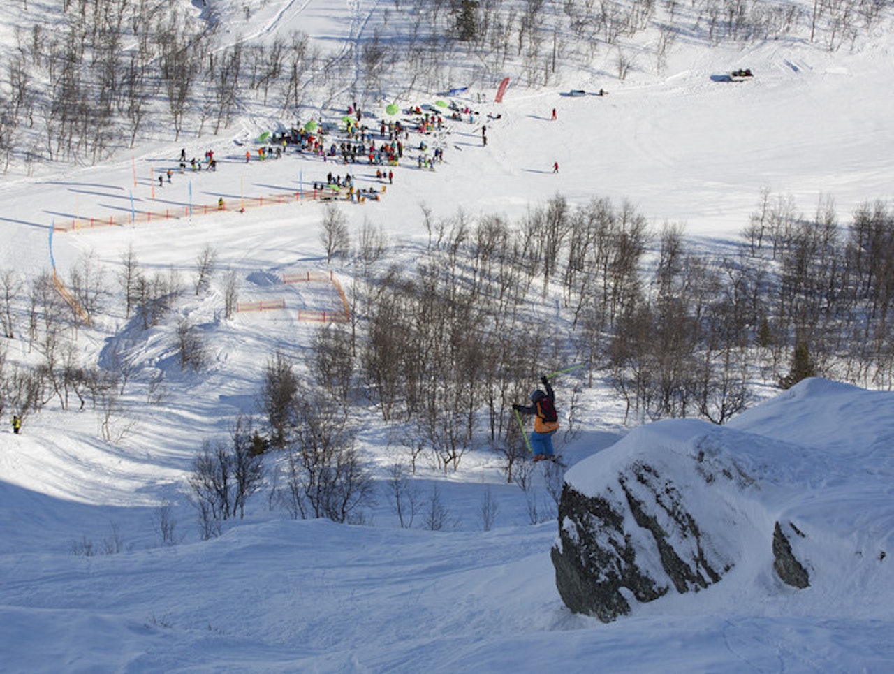 HEMSEDAL JUNIOR: Hissig juniorkjøring i Mortenskaret, her ved unge Peder Dingsør. Foto: Are Tallaksrud HEMSEDAL JUNIOR: Hissig juniorkjøring i Mortenskaret, her ved unge Peder Dingsør. Foto: Are Tallaksrud
