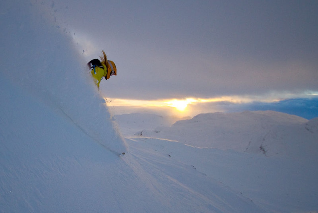 TOTTEN: Utrolig nok titta sola fram til slutt for Kathrine Duun Moen. Foto: Simen Berg TOTTEN: Utrolig nok titta sola fram til slutt for Kathrine Duun Moen. Foto: Simen Berg