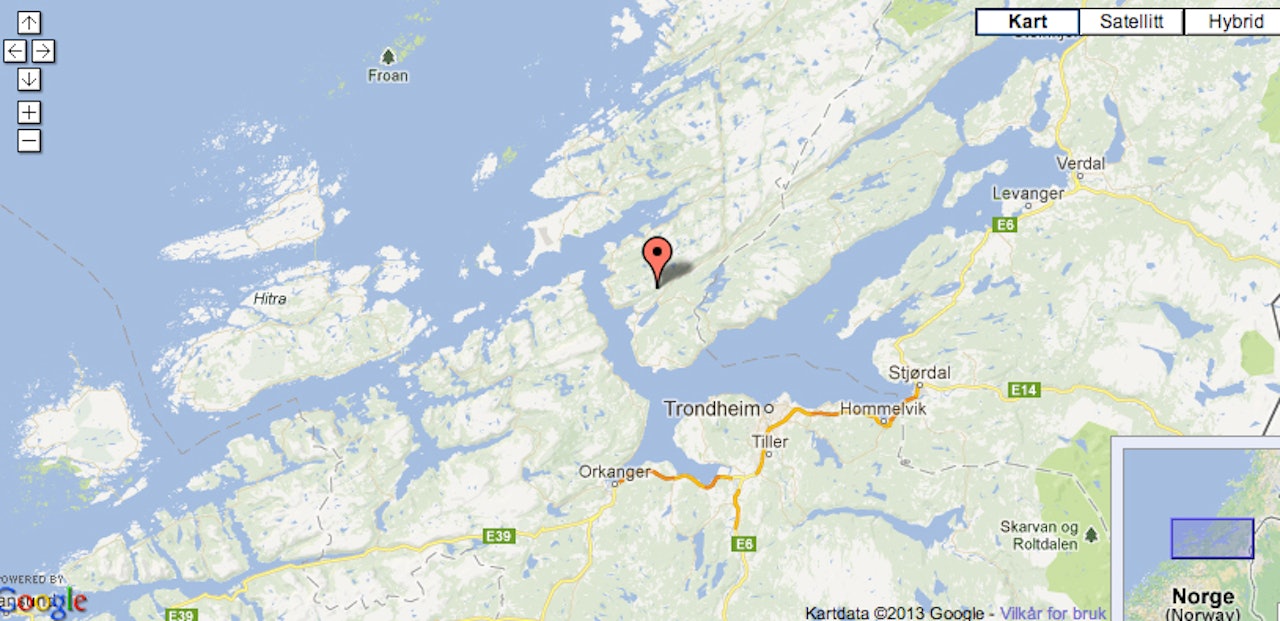 NAGLEN: Ulykken skal ka skjedd på fjellet Naglen i Rissa. NAGLEN: Ulykken skal ka skjedd på fjellet Naglen i Rissa.