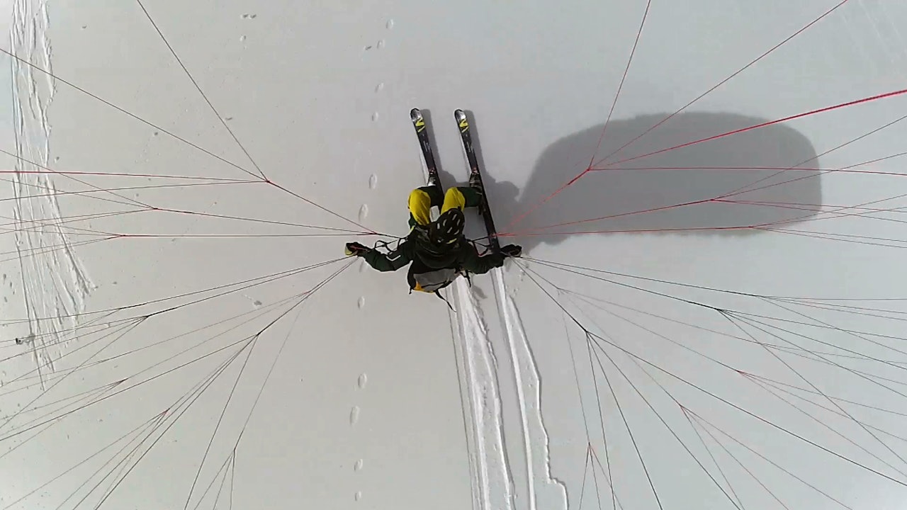 RIMELIG LØSNING: Poor Man´s Heli åpner for speedflying på vei ned også. RIMELIG LØSNING: Poor Man´s Heli åpner for speedflying på vei ned også.