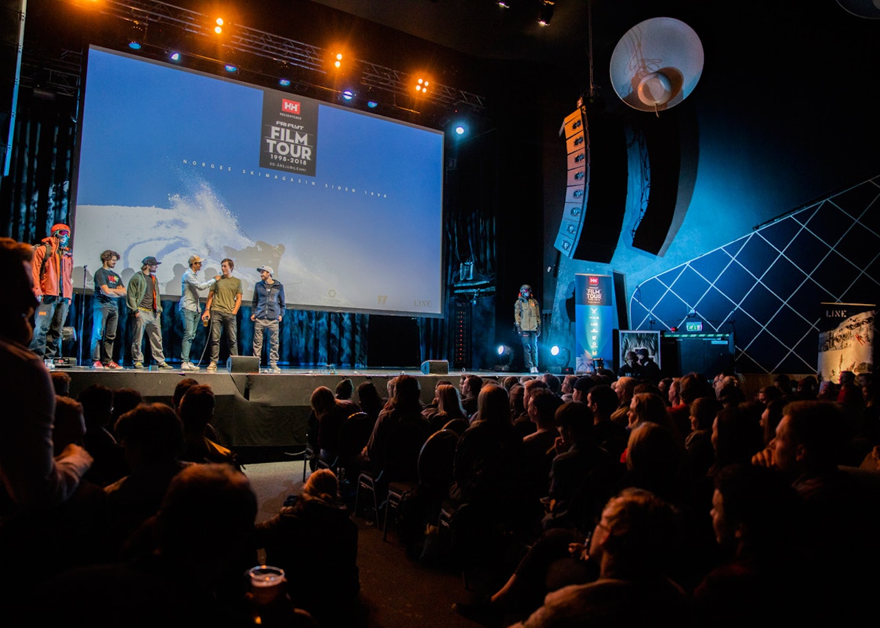 FULLT HUS: Trangt om plassen da Fri Flyt Film Tour rullet av garde for 20. gang på Sentrum Scene forrige uke. Foto: Øyvind Fykse FULLT HUS: Trangt om plassen da Fri Flyt Film Tour rullet av garde for 20. gang på Sentrum Scene forrige uke. Foto: Øyvind Fykse