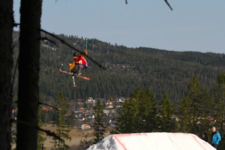 FLOTT: Fine forhold da Hakadal Freeski arrangerte klubbmesterskap i Varingskollen lørdag. Foto: Terje Nummedal