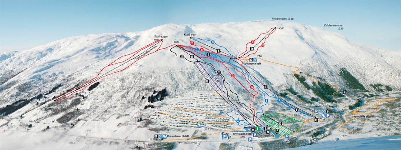 NYE MULIGHETER: Storhaugekspressen kommer til å gå til venstre i anlegget og åpne for helt nye områder i det populære løssnøparadiset på Vestlandet. NYE MULIGHETER: Storhaugekspressen kommer til å gå til venstre i anlegget og åpne for helt nye områder i det populære løssnøparadiset på Vestlandet.