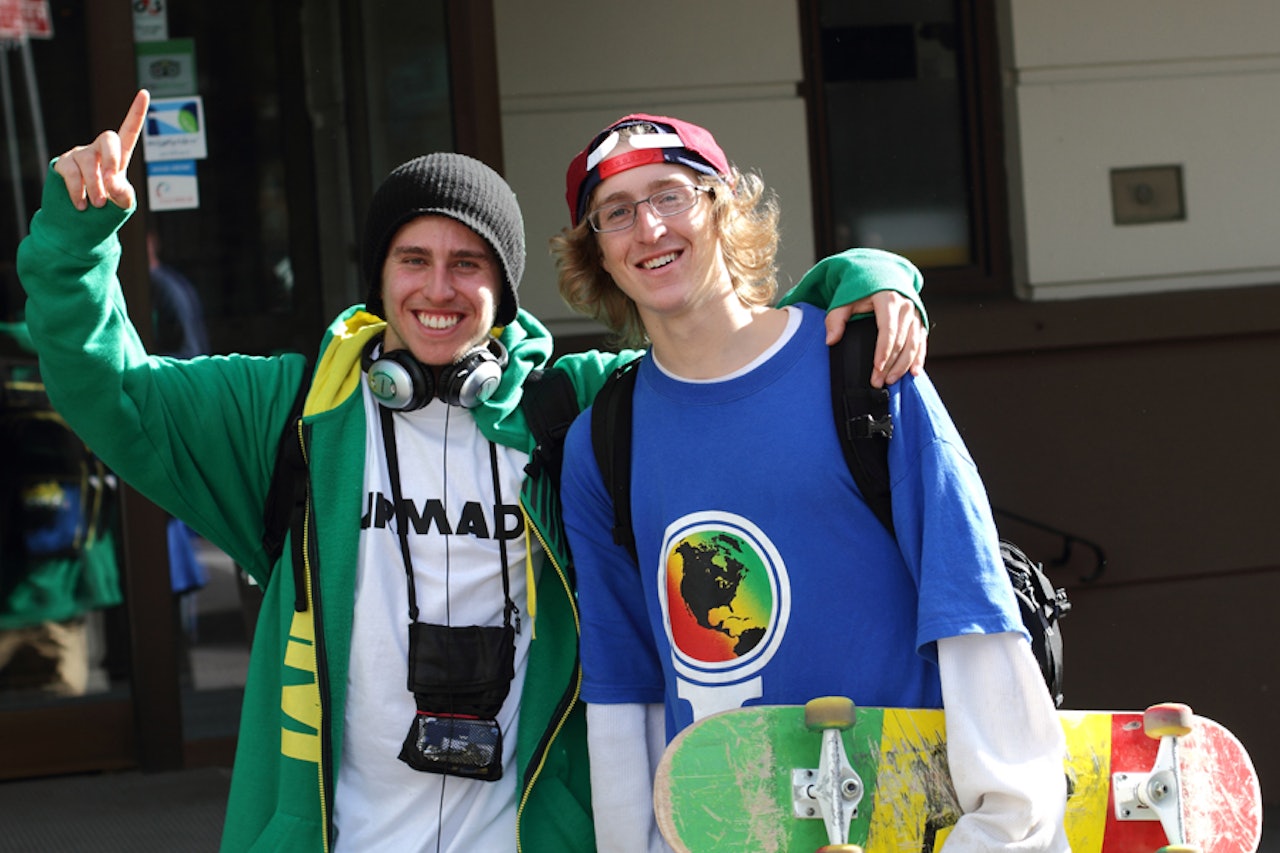 I OSLO: Fri Flyt traff Henrik Harlaut (til venstre), som vant dagens Freestyle.ch-kvalik og Phil casabon, som ble nummer sju, i Oslo denne uka. Foto: Tore Meirik I OSLO: Fri Flyt traff Henrik Harlaut (til venstre), som vant dagens Freestyle.ch-kvalik og Phil casabon, som ble nummer sju, i Oslo denne uka. Foto: Tore Meirik