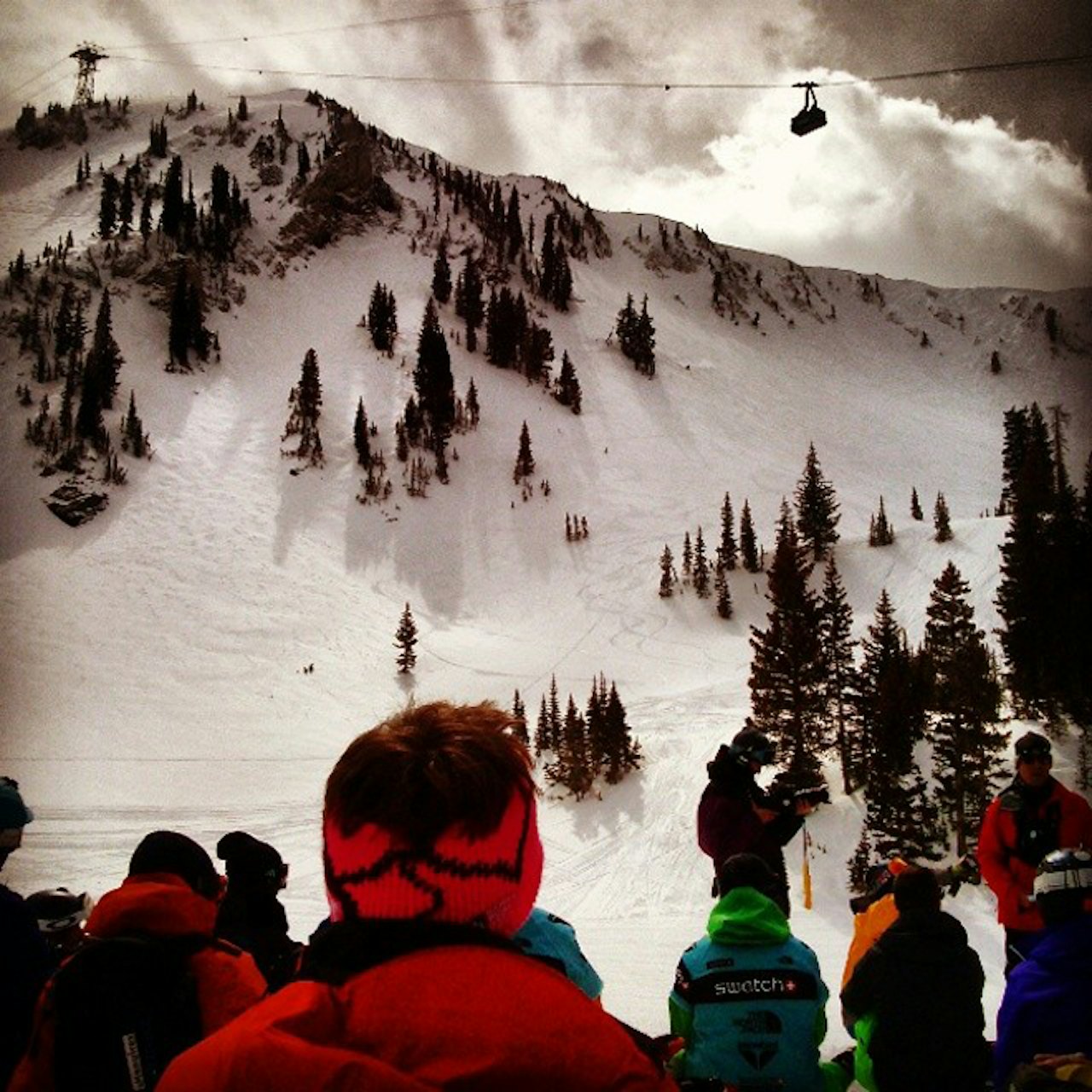 HER BLIR DET RENN: Arrangøren i Snowbrd har funnet alternativ face etter at et snøskred gikk over den opprinnelige face´n. Foto: Pia Nic Gundersen HER BLIR DET RENN: Arrangøren i Snowbrd har funnet alternativ face etter at et snøskred gikk over den opprinnelige face´n. Foto: Pia Nic Gundersen