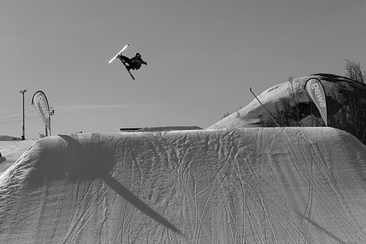 ENESTE PARKANLEGG: Vierli med sin supre terrengpark er det eneste parkanlegget av de fire som er nominert i klassen Årets Skianlegg i Fri Flyt-prisen 2012. Foto: Andreas Amble