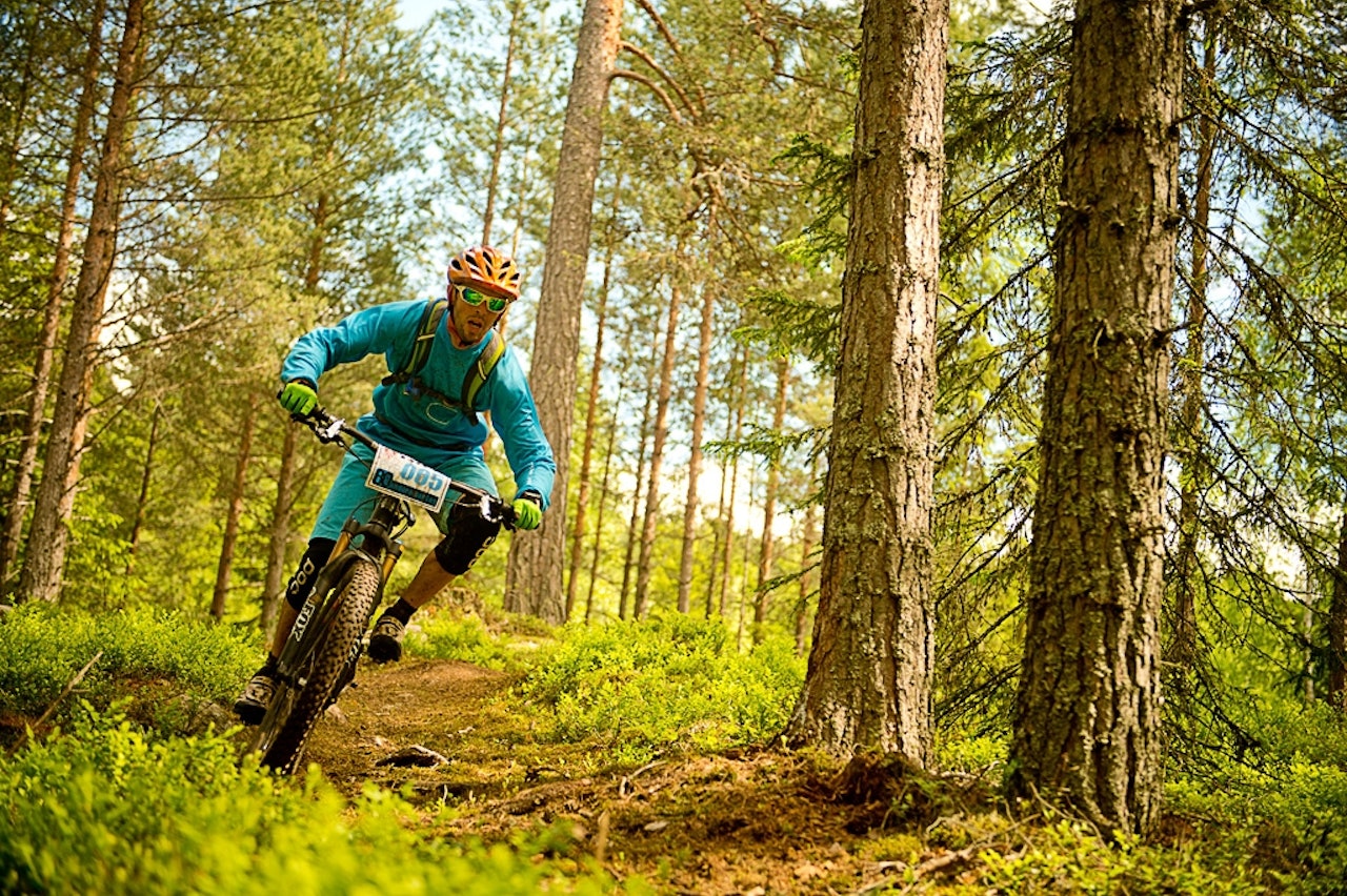 ENDURO: Gaute Reitan i aksjon under helgas første runde i 80/20-cupen i Traktor Bike Park. Foto: Vegard Breie ENDURO: Gaute Reitan i aksjon under helgas første runde i 80/20-cupen i Traktor Bike Park. Foto: Vegard Breie