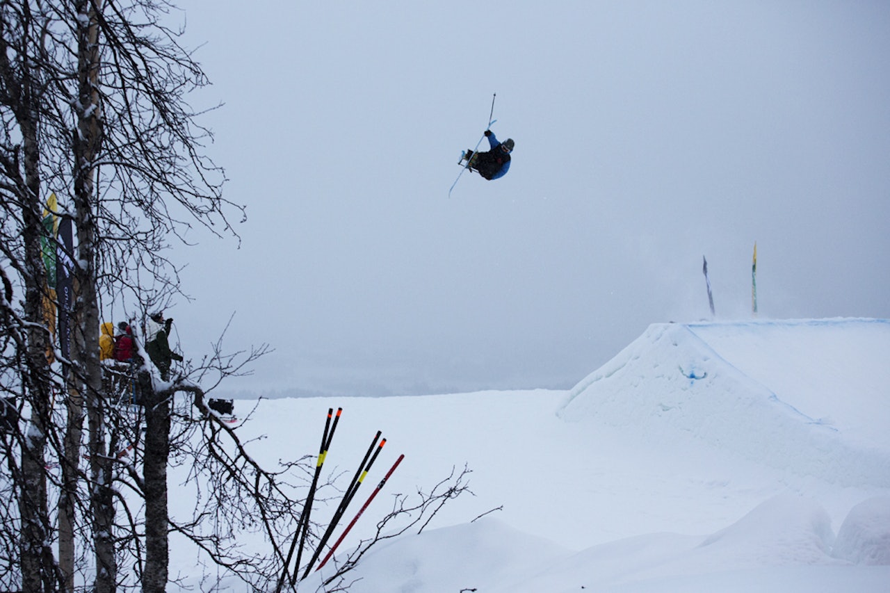 VINNER: Her setter Lars Bjørum sin dobbelcork 120 som førte til bigair-seier på Geilo. Foto: Andreas Løve Storm Fausko VINNER: Her setter Lars Bjørum sin dobbelcork 120 som førte til bigair-seier på Geilo. Foto: Andreas Løve Storm Fausko