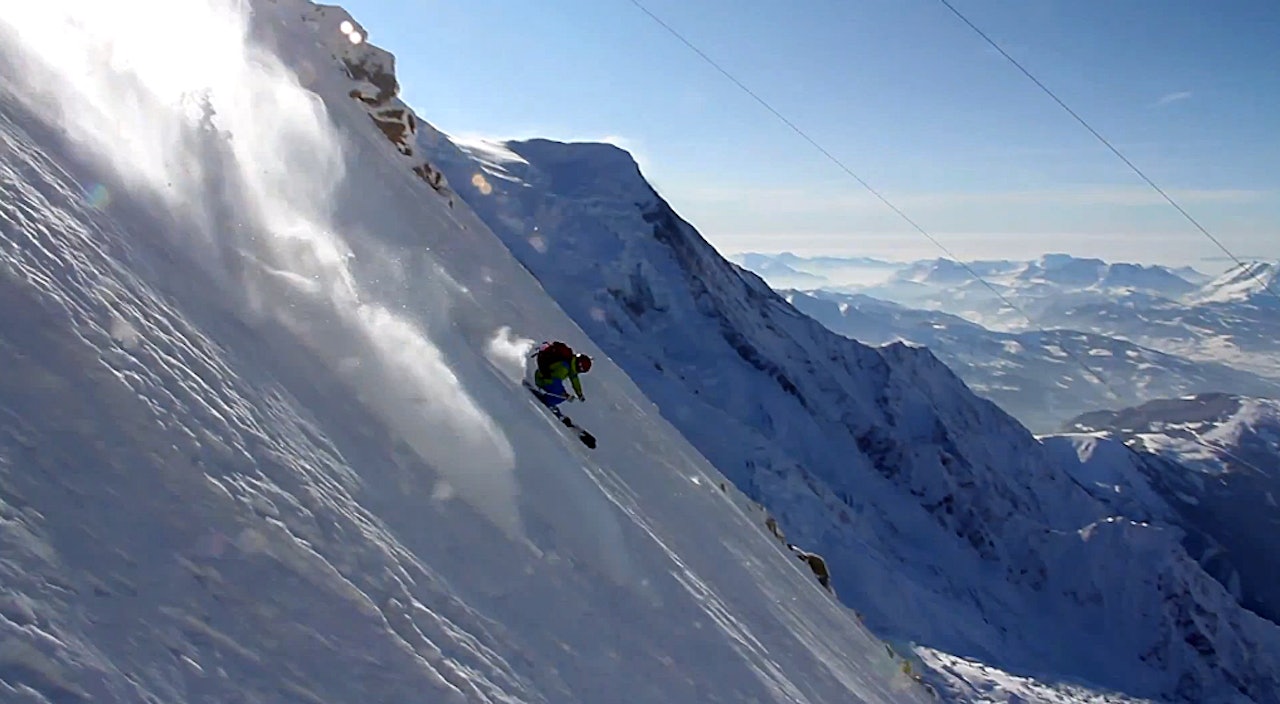 CHAMO: Det er vel ingen overraskelse at Andreas Fransson driver på mye i Chamonix. CHAMO: Det er vel ingen overraskelse at Andreas Fransson driver på mye i Chamonix.