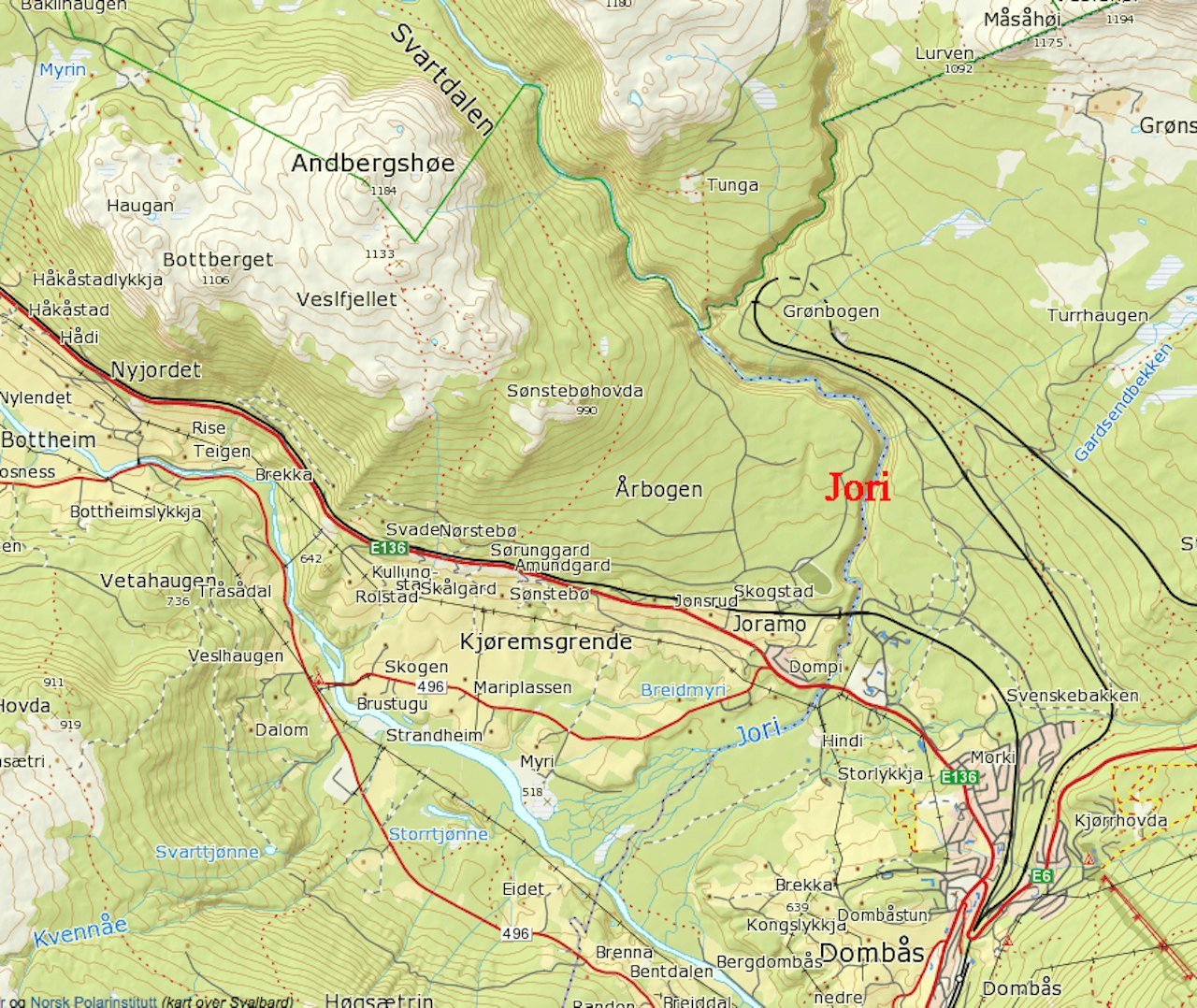 DØDSULYKKE: En elvepadler er bekrefta omkommet i elva Jori ved Dombås. DØDSULYKKE: En elvepadler er bekrefta omkommet i elva Jori ved Dombås.