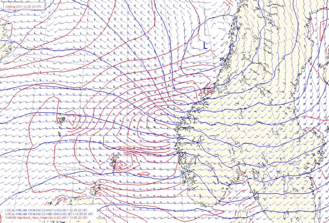 FREKKAS: Dagmar har vært en real frekkas, og rasert deler av Strandafjellet. Foto: Meteorologisk institutt. FREKKAS: Dagmar har vært en real frekkas, og rasert deler av Strandafjellet. Foto: Meteorologisk institutt.
