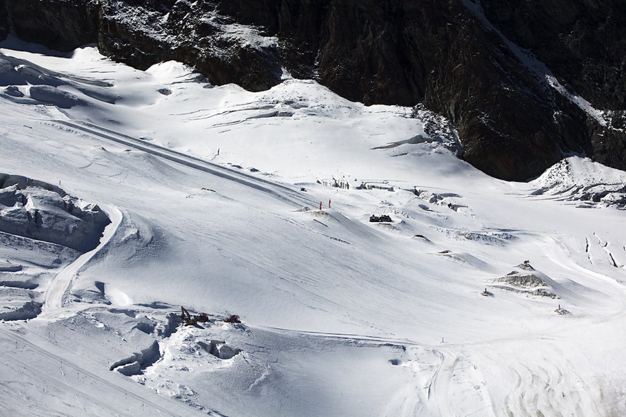 FET PARK: Fine forhold i Saas Fee. Foto: Frode Sandbech